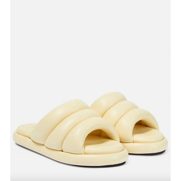 NEW PROENZA SCHOULER women's pipe group slide sandal in butter
